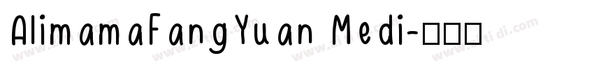AlimamaFangYuan Medi字体转换